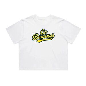 Go Bananas Cropped womens Tshirt Sav Savannah baseball